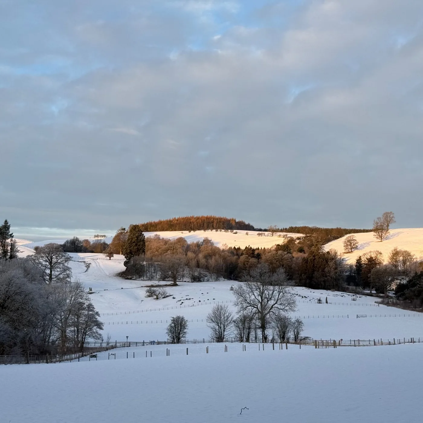 Snowy landscape near Ullswater